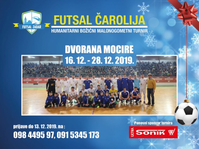 Humanitarni božićni malonogometni turnir “Futsal čarolija”  16.12. – 28.12.