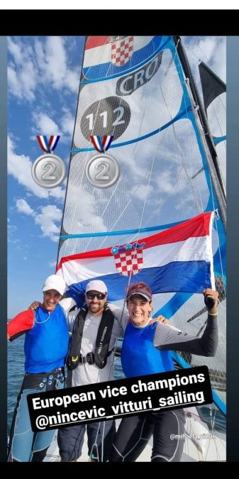 Enia Ninčević i Mihaela de Micheli Vitturi osvojile srebrnu medalju na EP u Grčkoj