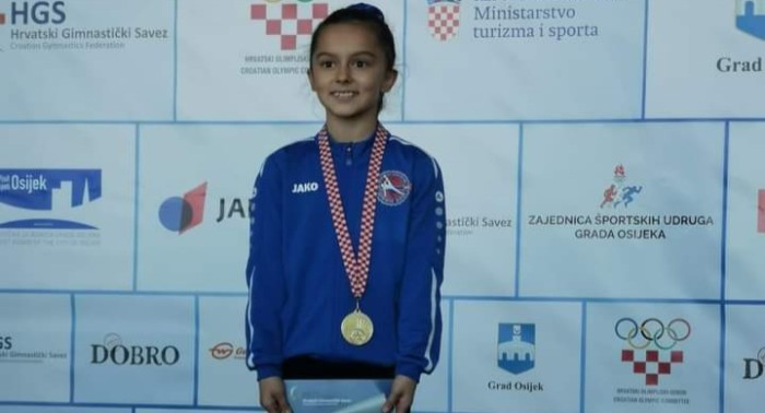 PH U GIMNASTICI Amelie Gašparović prvakinja Hrvatske u obaveznom programu