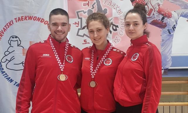 TAEKWONDO KLUB ZADAR Filip Šakić viceprvak Hrvatske, brončana medalja Megi Lerga