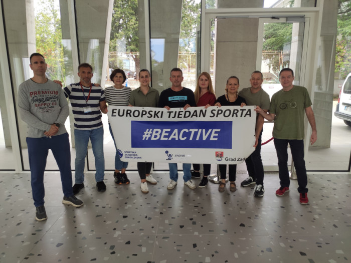 TJEDAN SPORTA – Aktivni djelatnici Javne ustanove Zadarski sport i Gradske knjižnice Zadar