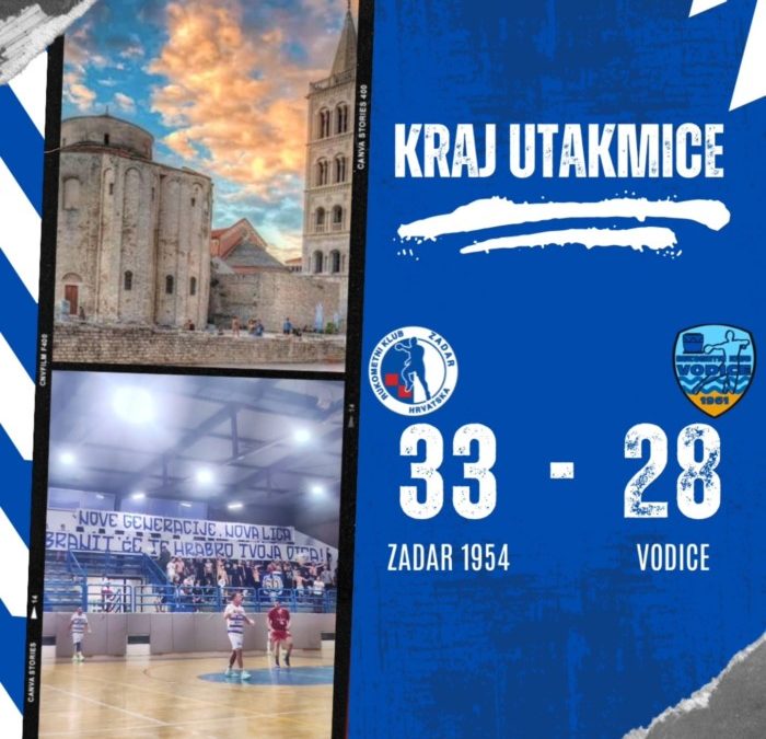 Zadar 1954 sredio Vodice i vratio se na pobjedničke staze