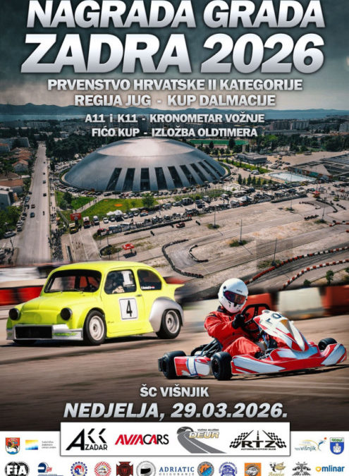 AUTOMOBILIZAM: “Nagrada grada Zadra 2026” ovog vikenda na ŠC Višnjiku-u