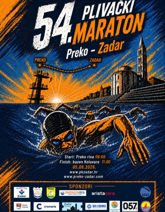 Otvorene prijave za 54. Plivački maraton Preko – Zadar